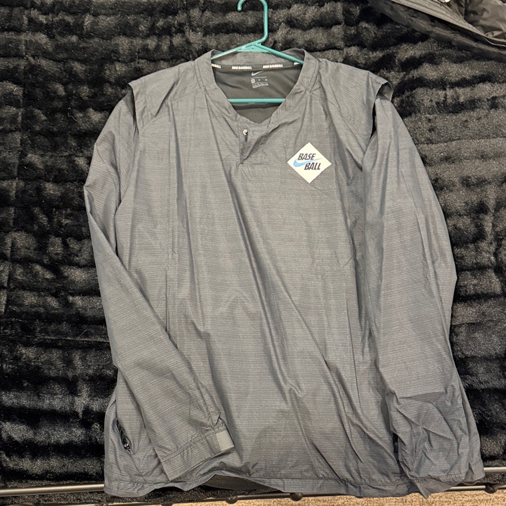 Nike Gray Men's Lightweight Baseball Jacket